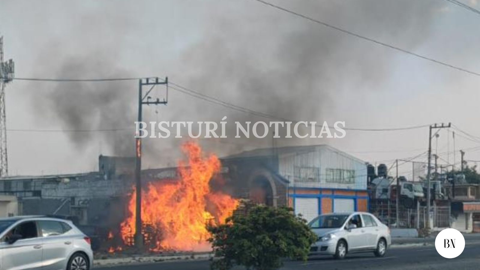 Incendio en la vía   Toluca-Naucalpan